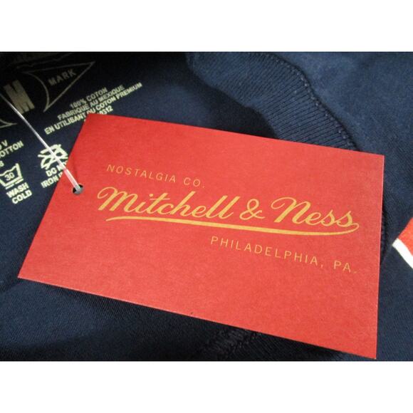 Boston Red Sox Shirt Men Med Blue MLB Baseball Cooperstown Mitchell Ness 1389-90 - Picture 6 of 10